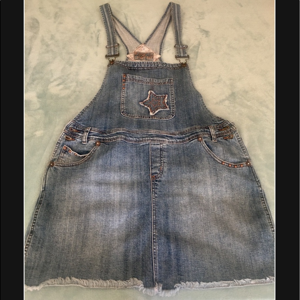 C’est Toi Denim Overall Mini Skirt SEE DESCRIPTION